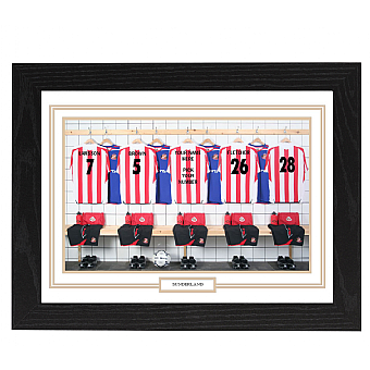 Personalised Framed 100% Unofficial Sunderland Football Shirt Photo A3